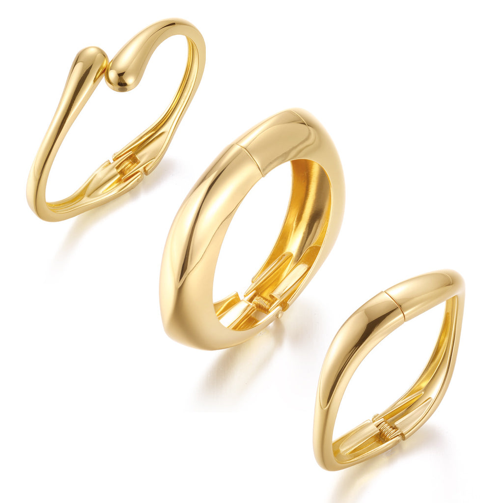Damen Armreif-Set mit geschwungenem, modernem Design Shop Nory