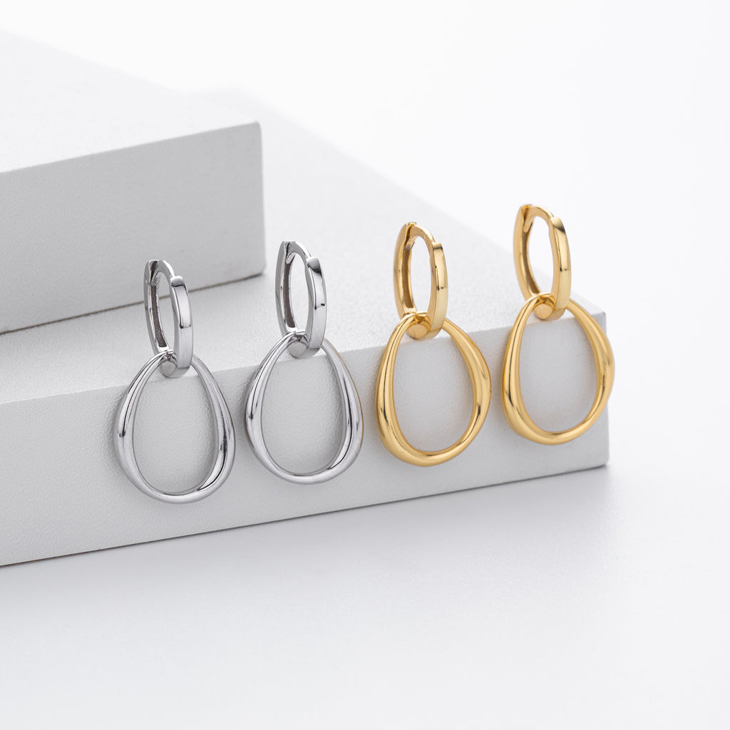 Damen Ohrhänger mit elegantem Tropfen-Design aus 925 Sterling Silber Shop Nory