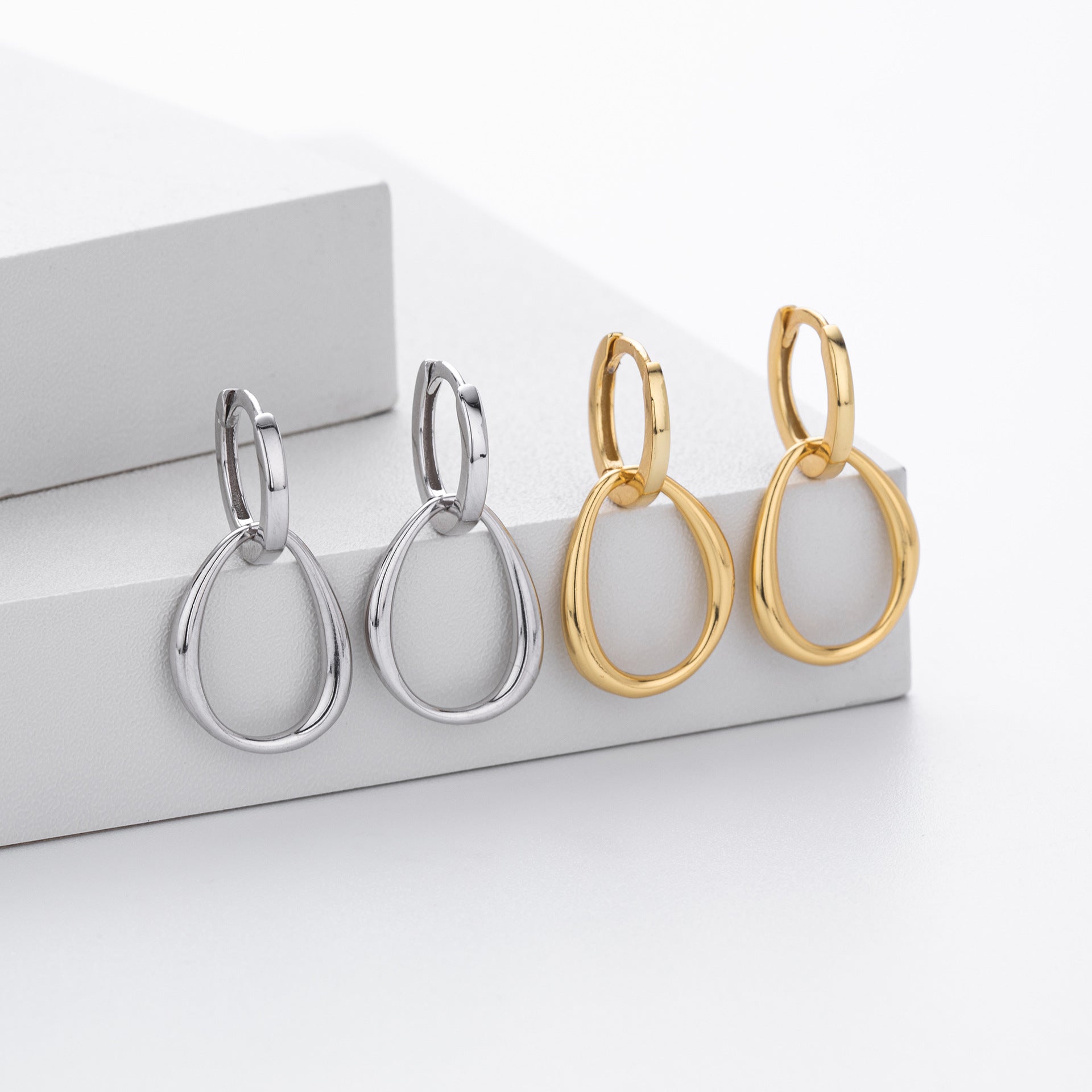 Damen Ohrhänger mit elegantem Tropfen-Design aus 925 Sterling Silber Shop Nory