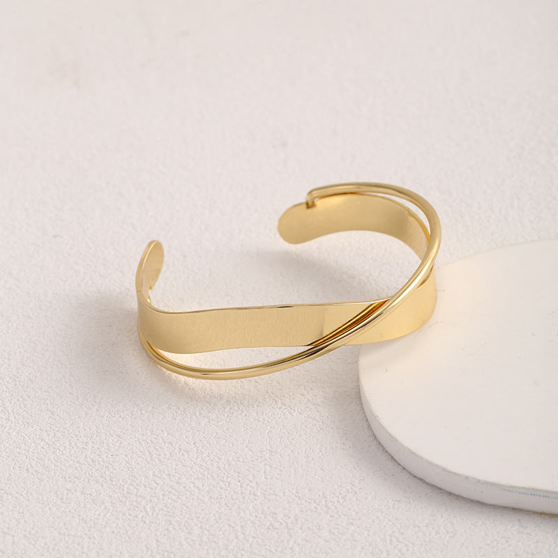 Damen Offener Armreif im minimalistischen Design Shop Nory