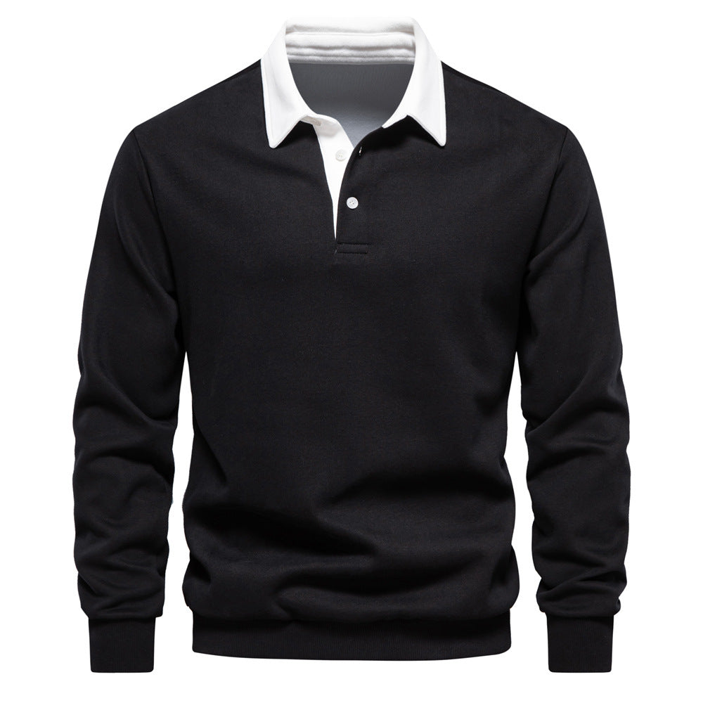 Herren Poloshirt mit kontrastierendem Kragen