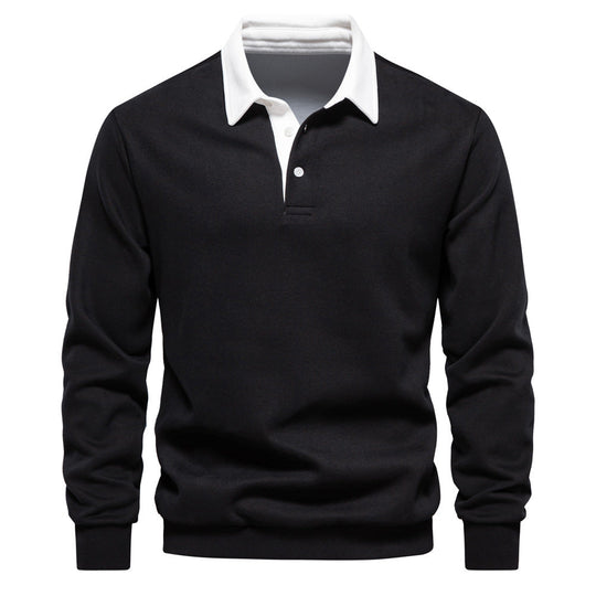 Herren Poloshirt mit kontrastierendem Kragen
