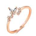 Damenring mit elegantem Schmetterlingsdesign und funkelnden Zirkonia Shop Nory