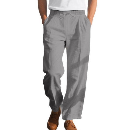 Herren bequeme Strandhose mit elastischem Bund und verstellbarem Kordelzug