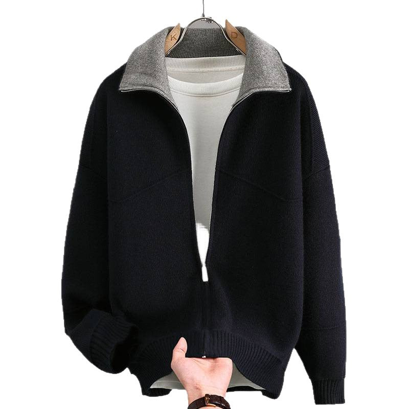 Herren Stylische Sweatjacke mit hohem Kragen Shop Nory