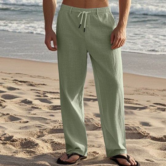 Herren Bequeme Strandhose mit elastischem Bund und praktischen Seitentaschen Shopnory