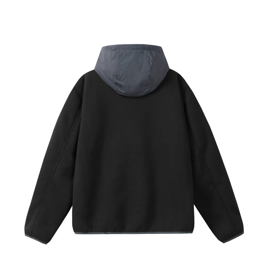 Unisex Fleece-Kapuzenjacke mit Teddyfutter, durchgehendem Reißverschluss und seitlichen Reißverschlusstaschen Shop Nory