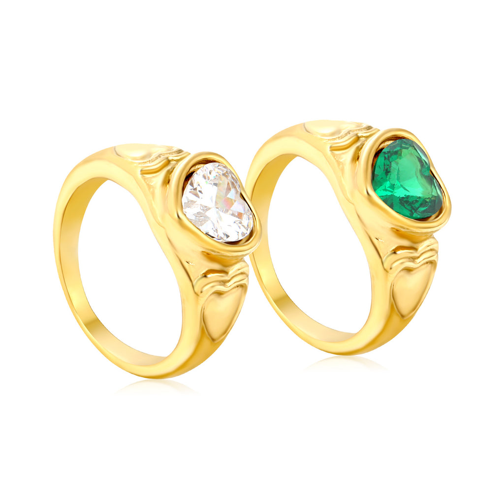 Damen verstellbarer Ring mit funkelndem Zirkonia Shop Nory