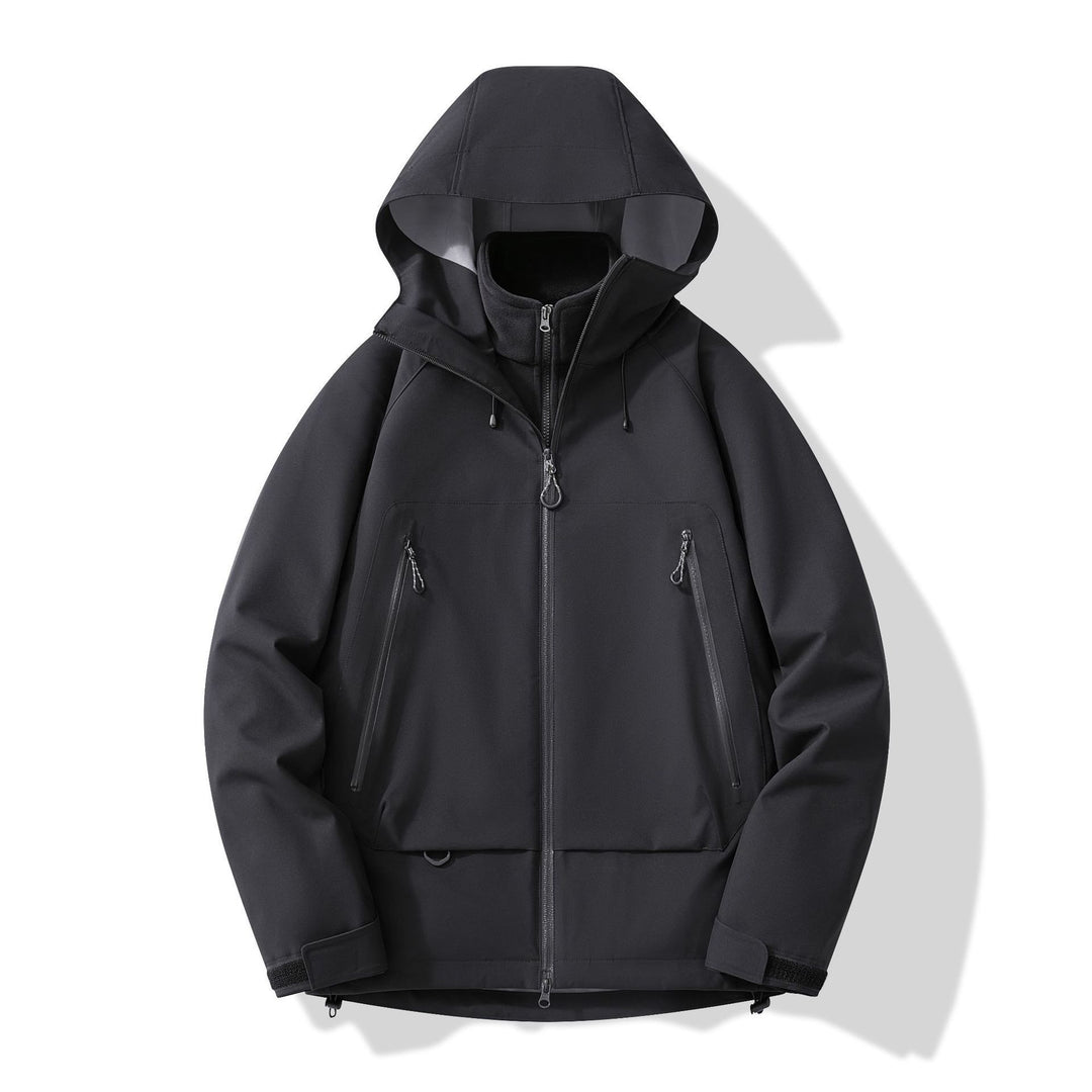 Herren technisch-isolierende Softshelljacke mit Kapuze und Fleece-Innenkragen Shop Nory