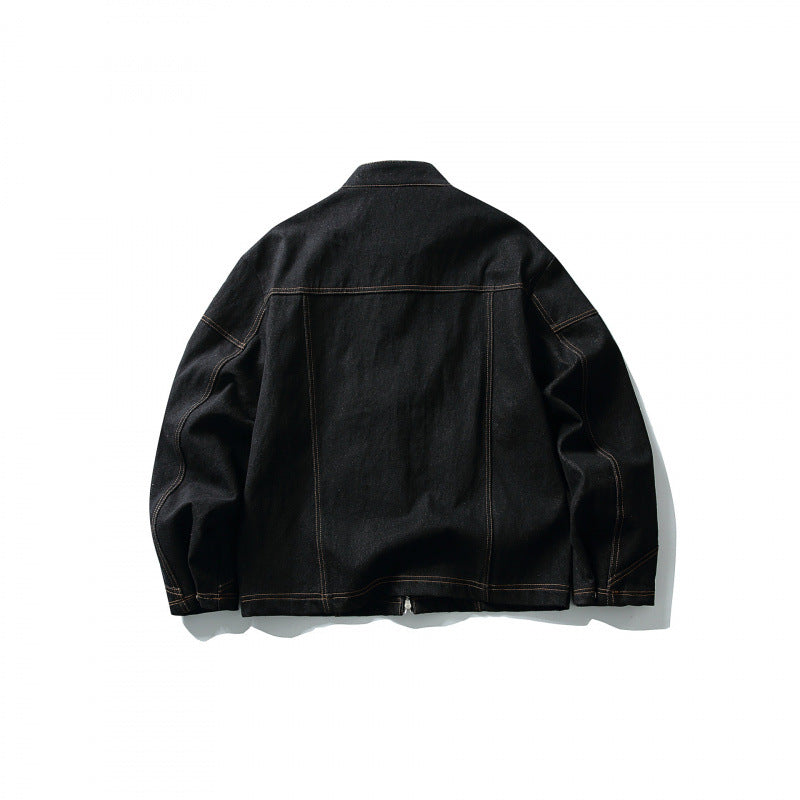 Herren Kurze Canvasjacke mit markanten Metall-Knebelverschlüssen und Kontrastnähten Shop Nory