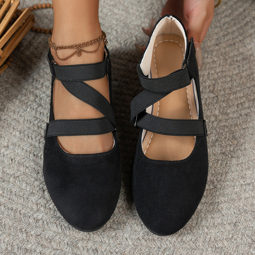 Damen elegante Wedges mit verstellbarem Riemendesign