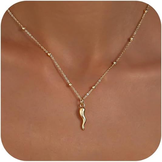 Damen elegante Halskette mit Schleifenanhänger und feinem Gliederdesign Shop Nory