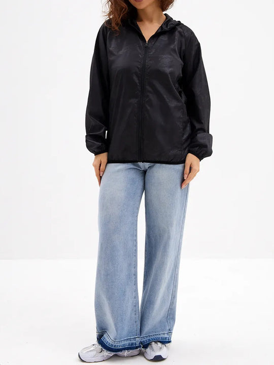 Damen Leichte Übergangsjacke mit Kapuze