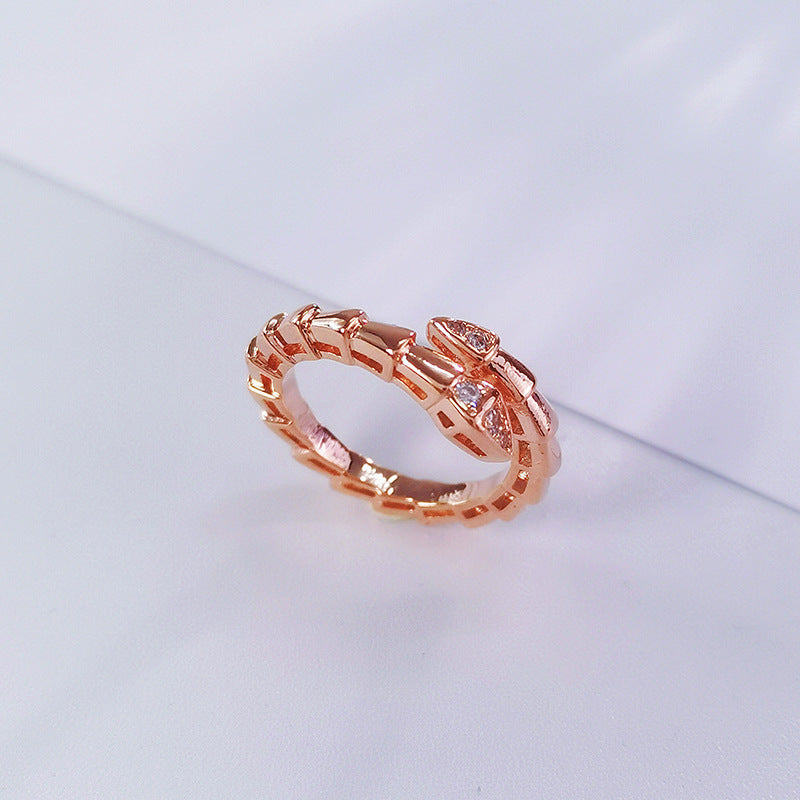 Damen Edelstahl Ring mit modernem, gleitendem Design Shop Nory