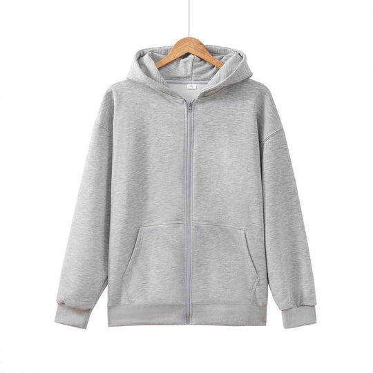 Unisex nan leichter Reißverschluss-Hoodie mit innen angerautem French-Terry, flachen Nähten und Kängurutaschen Shop Nory
