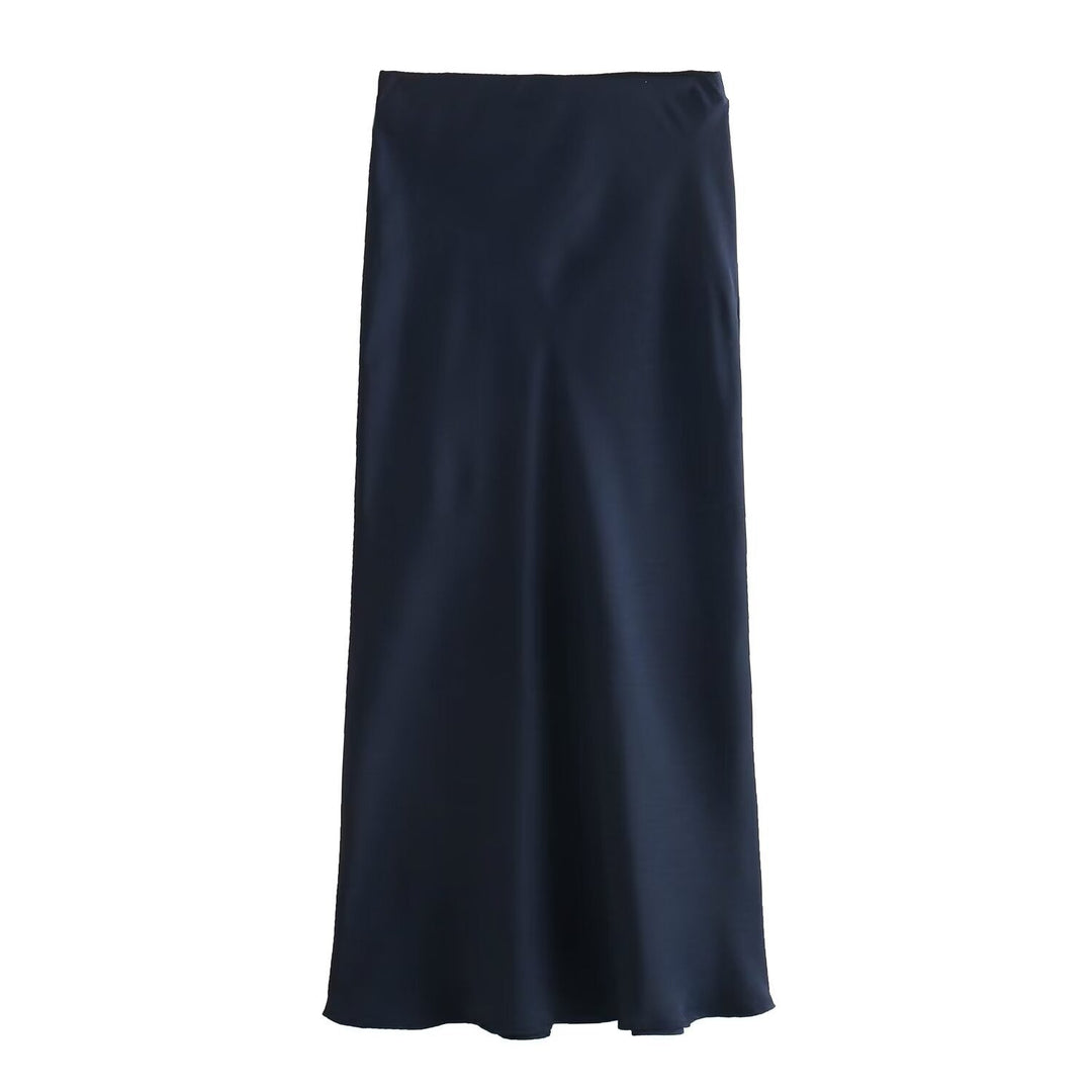 Damen langer Satinrock