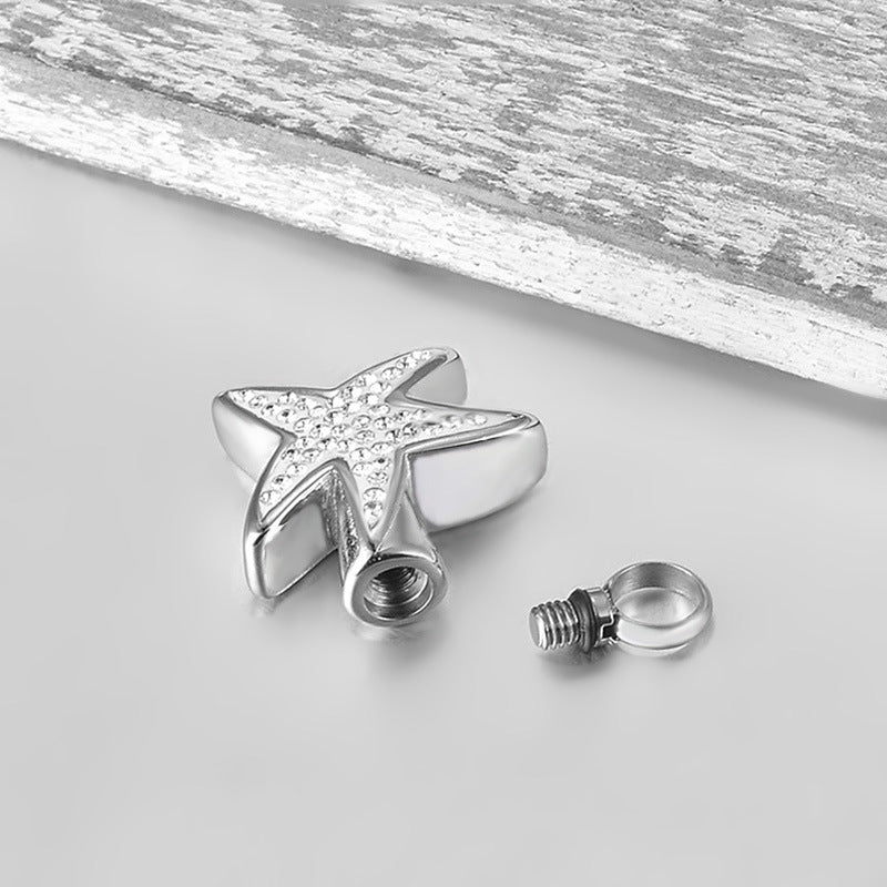 Damen Schmuckanhänger in Form eines Seesterns mit funkelnden Zirkonia Shop Nory