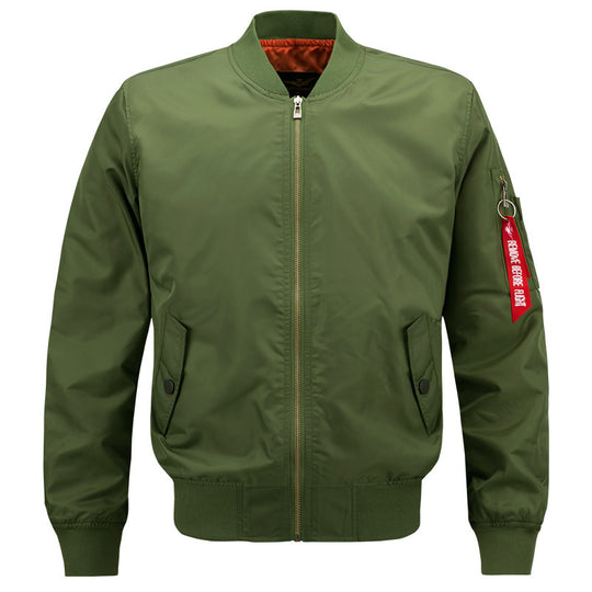 Herren Wattierter Bomberblouson im Pilotenstil mit Ärmel-Utilitytasche und Rippbündchen Shop Nory