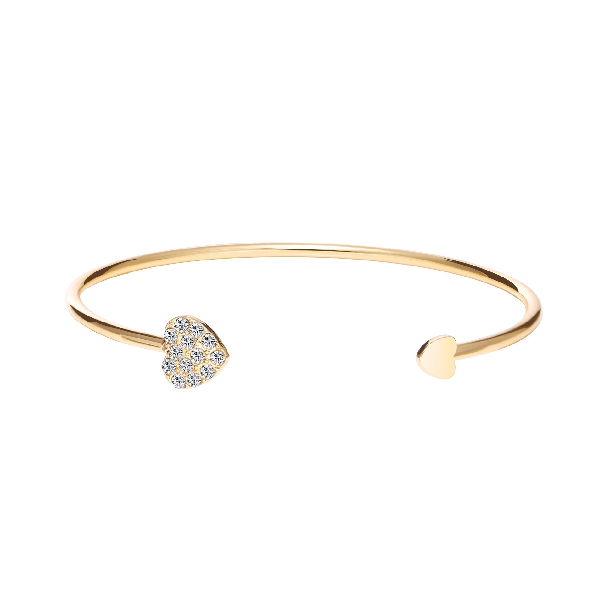 Damenarmreif mit funkelnden Herzdetails Shop Nory