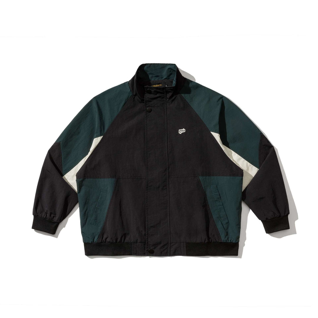 Unisex Boxy-Trackjacke im Retro-Utility-Look mit hohem Funnelkragen Shop Nory