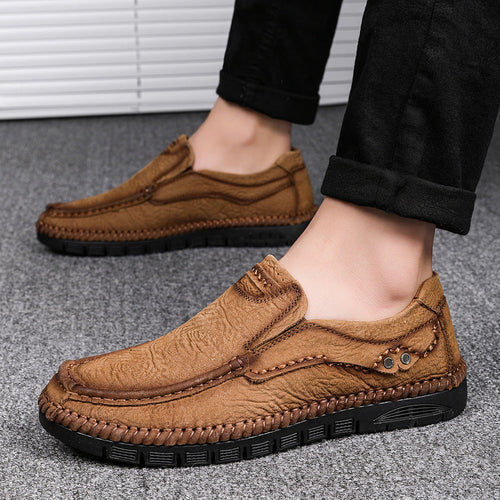 Herren Elegante Mokassins mit handgenähter Verarbeitung