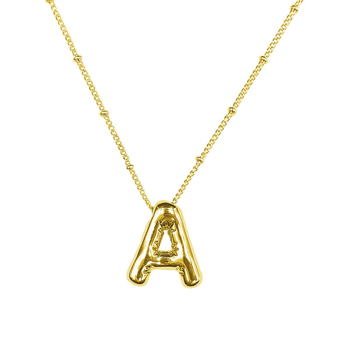 Damen Halskette mit geschwungenem Minimalisten-Anhänger und hochwertiger Gliederkette Shop Nory
