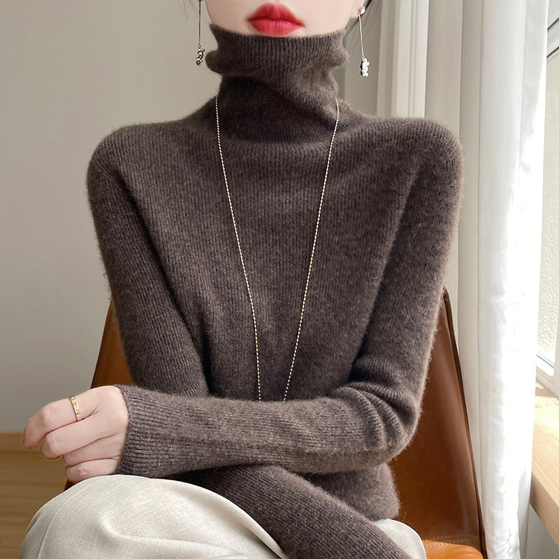 Damen Schmal geschnittener Feinstrick-Rollkragenpullover mit extrafeinem Flauschfinish Shop Nory