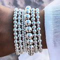 Damen Armband-Set mit eleganten und funkelnden Perlen Shop Nory