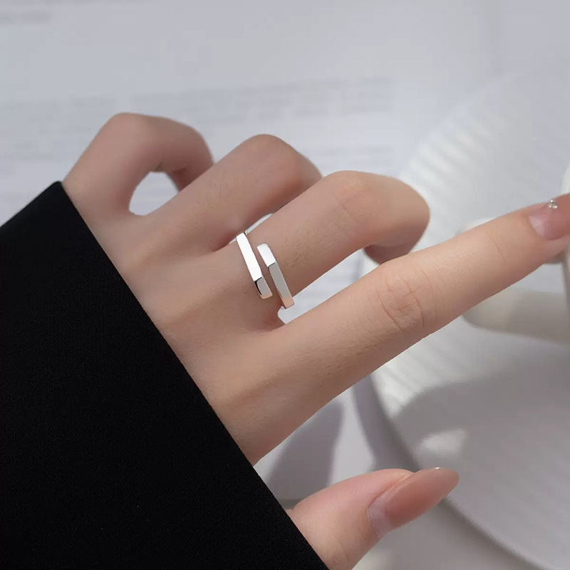Damen minimalistischer Ring mit geschichtetem Design Shop Nory