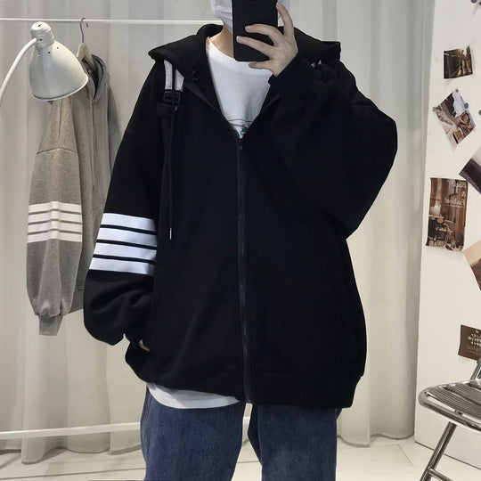 Unisex Bequeme Oversized Kapuzenjacke mit strukturiertem Design Shop Nory