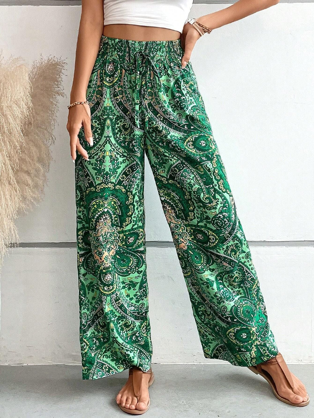 Damen Weite Palazzohose