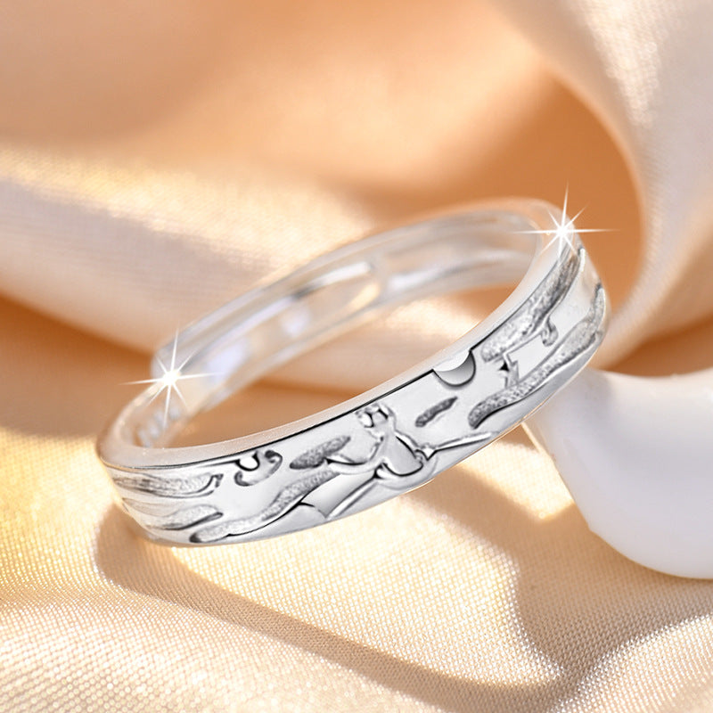Damenring mit kunstvollem Rosen-Design und filigranen Details Shop Nory