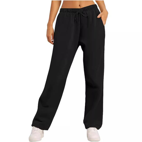 Damen Locker geschnittene Sweatpants mit Kordelzug und weitem Bein Shop Nory