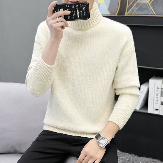 Herren Rollkragenpullover aus Bouclé-Feinstrick mit gerippten Bündchen Shop Nory