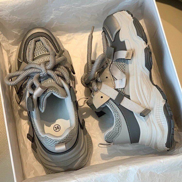 Damen Chunky-Sneaker mit atmungsaktiver Sohle und verstärktem Halt