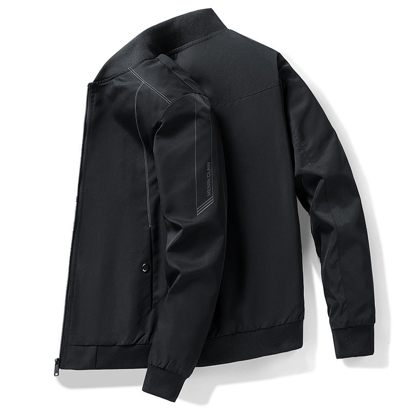 Herren Leichter winddichter Tech‑Bomber mit Rippbündchen und minimalistischen Nahtdetails Shop Nory