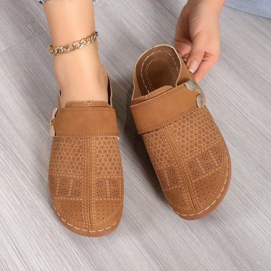 Damen Perforierte Komfort-Clogs mit Orthopädischer Einlegesohle Shop Nory
