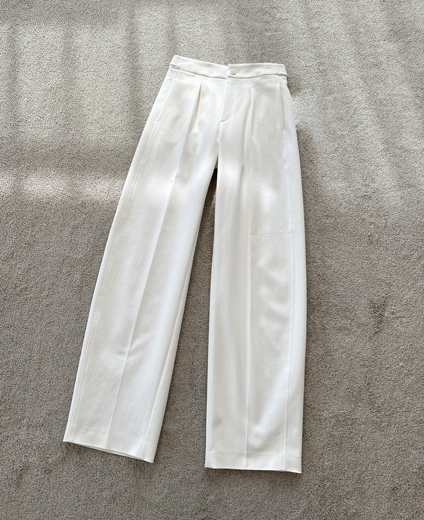 Damen Elegante weite Stoffhose mit Falten Shop Nory