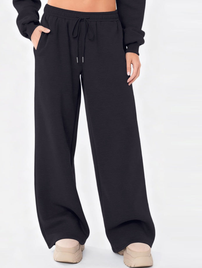 Damen nan weite Loungehose mit hohem Komfortbund, elastischem Tunnelzug und seitlichen Eingrifftaschen Shop Nory