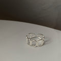 Damen Offener Ring mit modernem Rechteckdesign Shop Nory