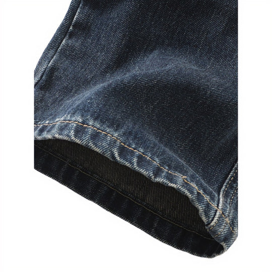 Herren Cargo-Jeans mit aufgesetzten Beintaschen und Used-Waschung Shop Nory
