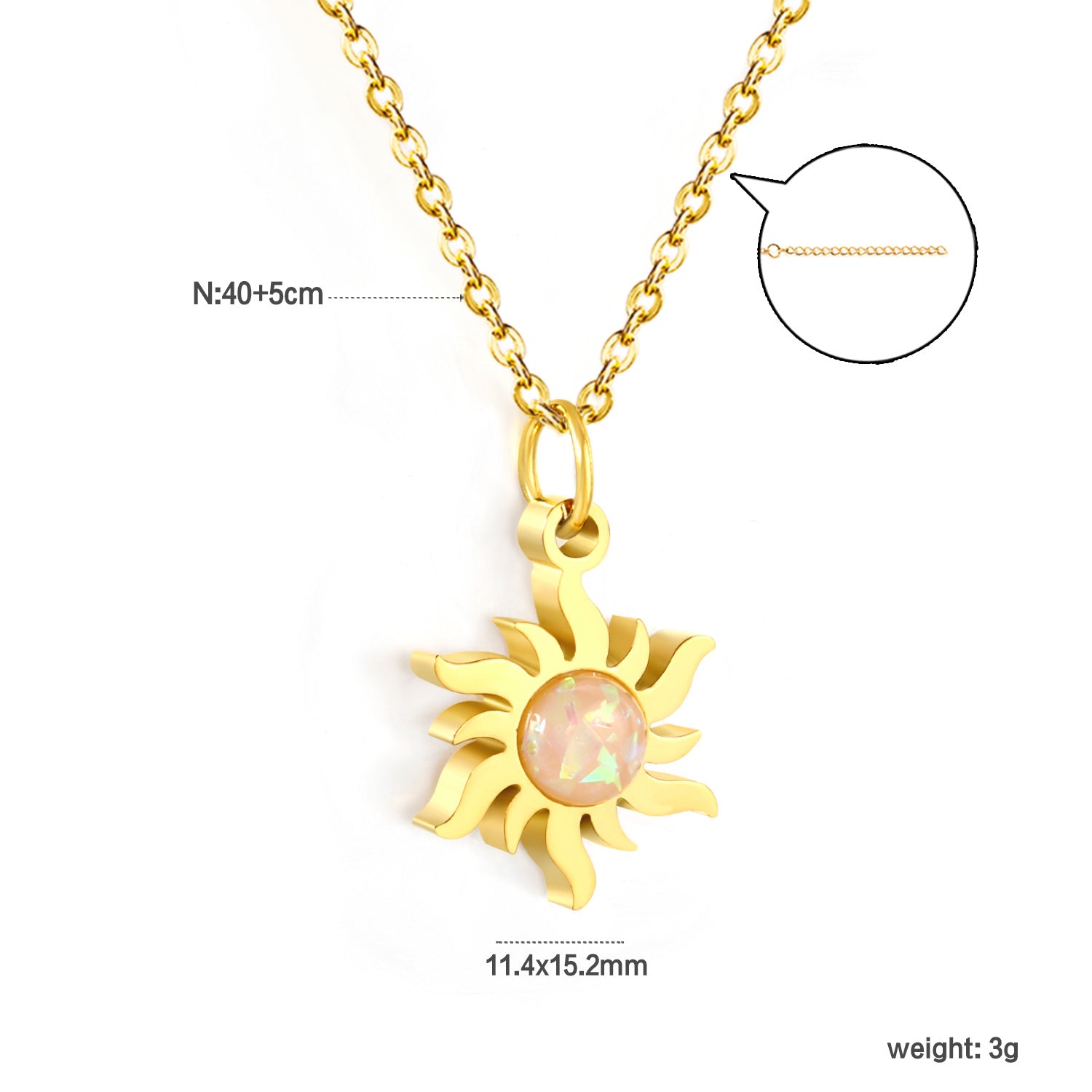 Damen elegante Halskette mit funkelndem Zirkonia-Anhänger Shop Nory