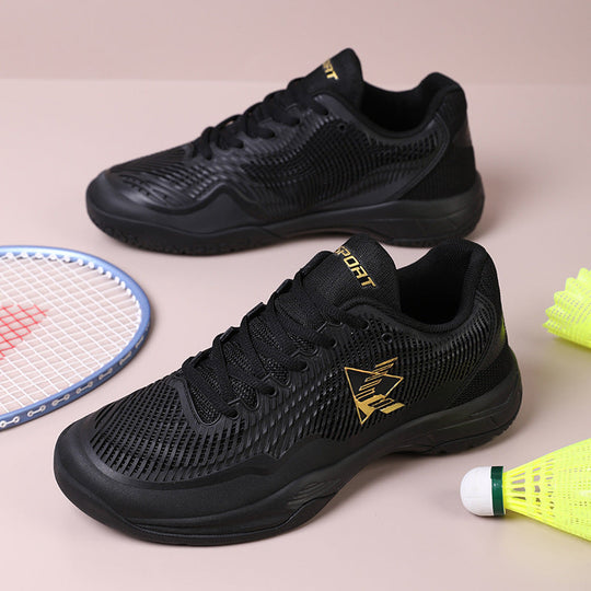 Damen Sportliche Badmintonschuhe mit rutschfester Sohle und atmungsaktiven Mesh-Einsätzen
