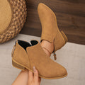 Damen modische Ankle Boots mit seitlichem Reißverschluss und geschmackvollem Design