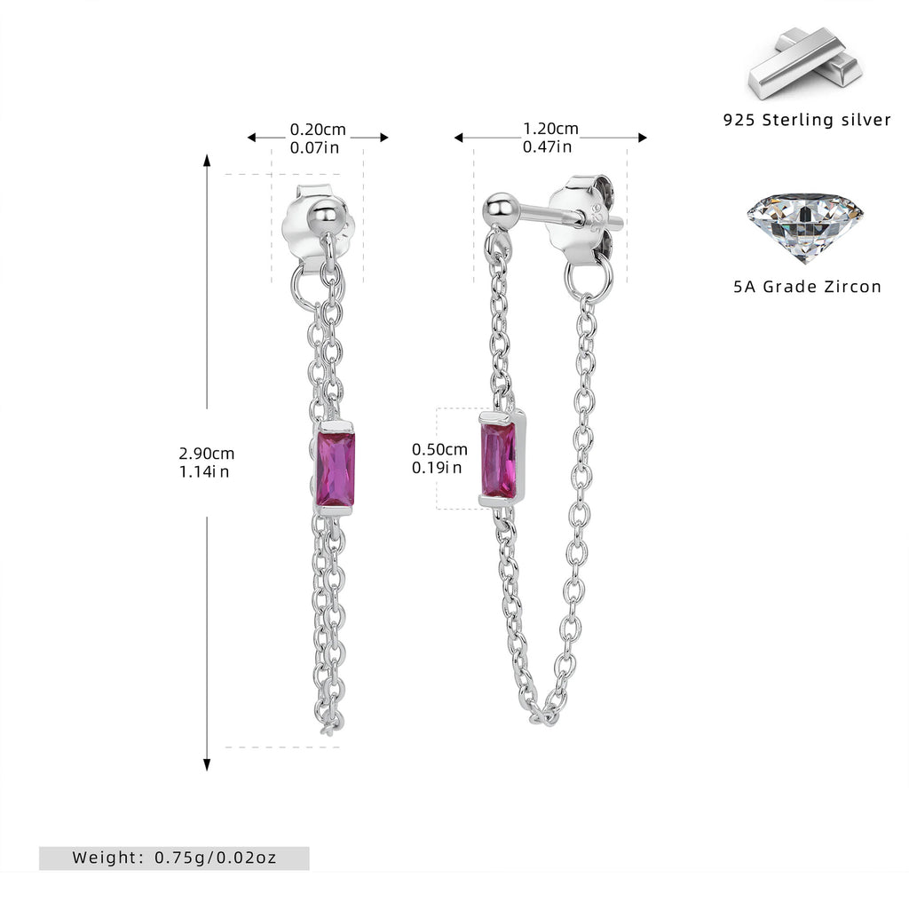 Damen Ohrringe mit luxuriösen Zirkonanhängern aus 925 Sterling Silber Shop Nory