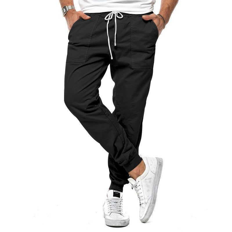 Herren Cargo-Jogginghose mit elastischem Bund und praktischen Taschen