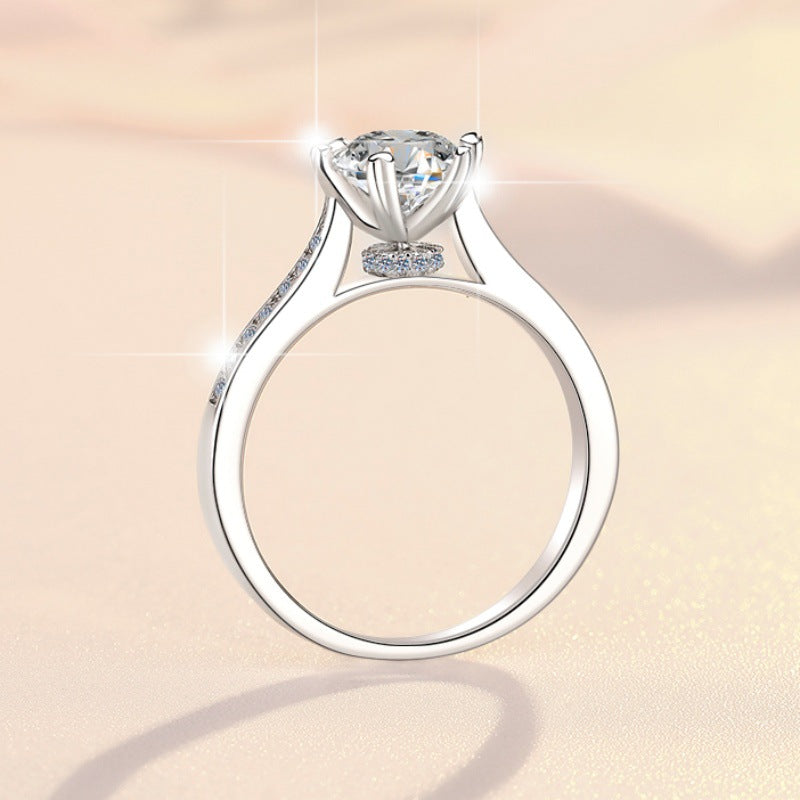 Damen Verlobungsring mit glitzerndem Zirkonia-Besatz Shop Nory