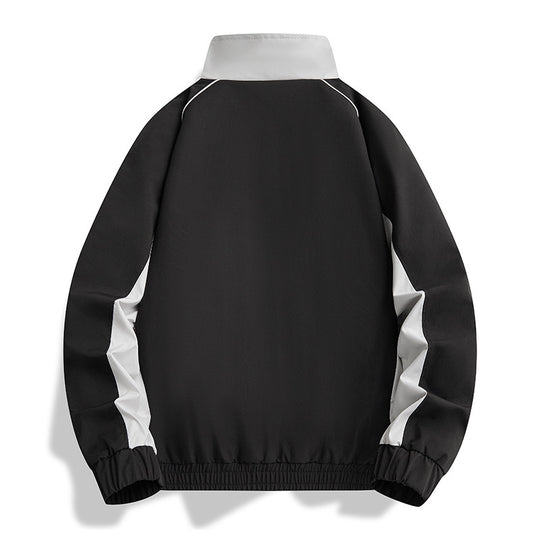 Herren Leichte Athletic-Softshell-Trainingsjacke mit Kontrastpaneelen, Stehkragen & elastischem Saum Shop Nory