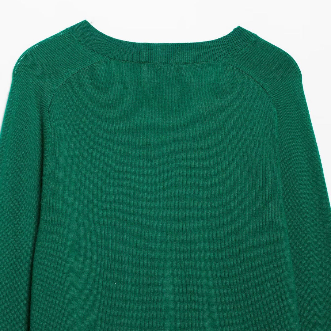 Damen Leichter V‑Ausschnitt Feinstrickpullover mit geripptem Saum Shop Nory