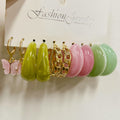 Damen Ohrschmuck-Set mit kreativen und bunten Designs Shop Nory